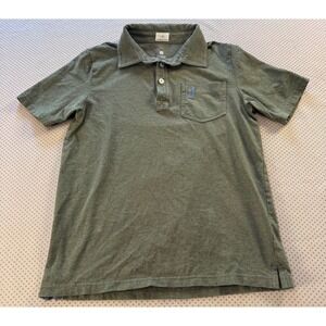 Johnnie-O Boys Hangin Out Polo Shirt Olive Green Heather Size 10 Short Sleeve